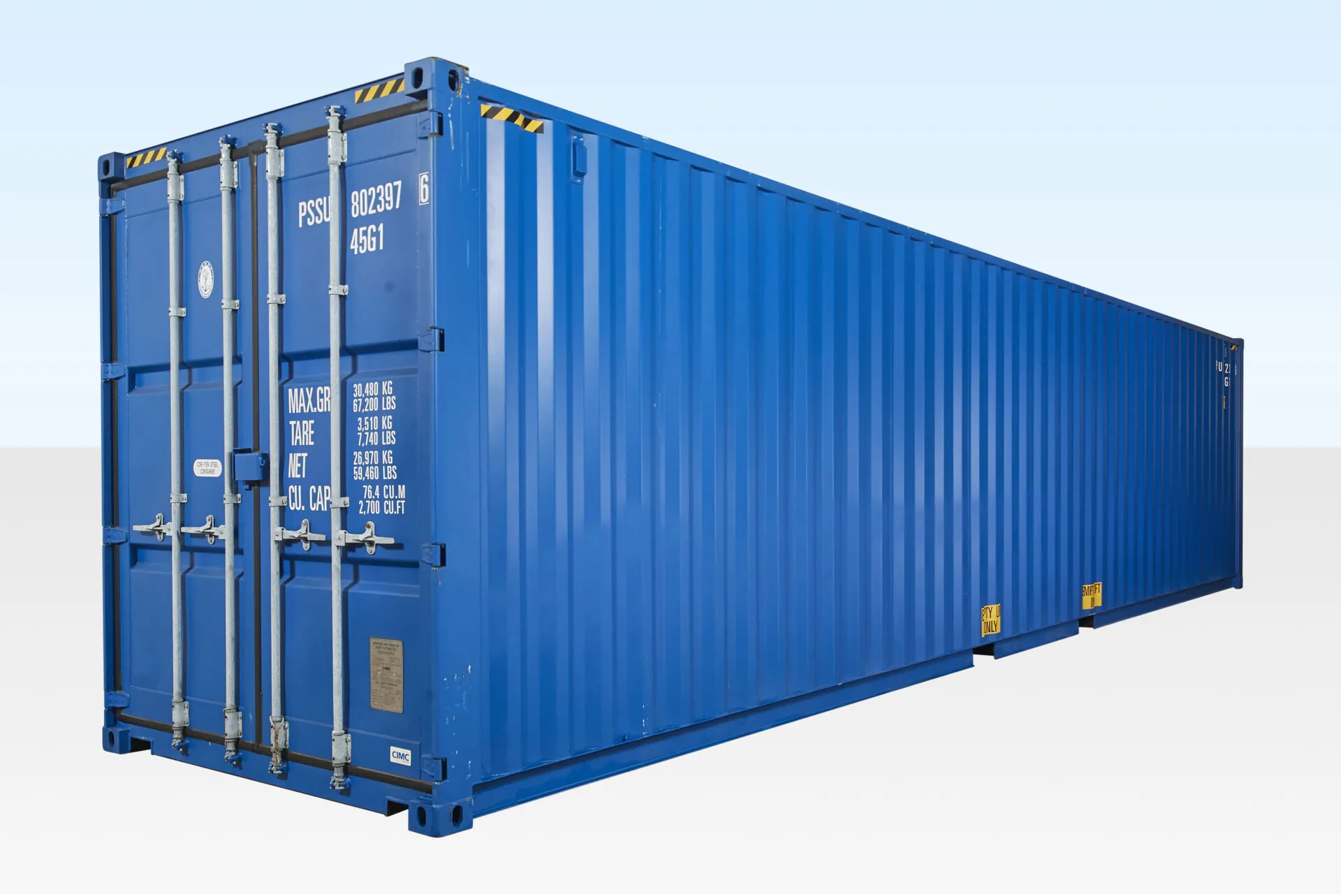 container dry 40pes cor azul